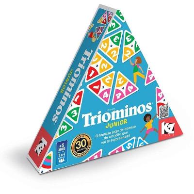 Jogo de Mesa Triominos Junior Lógica Estratégia Peças Triangulares Elka