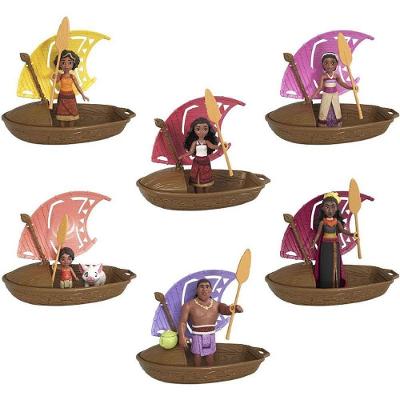 Boneca Disney Moana Mini Surpresa com Saia Removível e Articulações Mattel