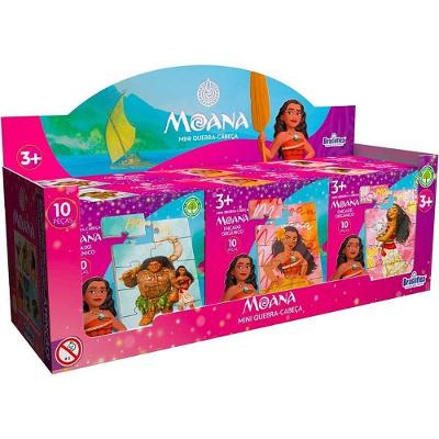 Quebra-cabeça de Madeira Moana Mini 10 Peças Display 6 Unidades Brasilflex