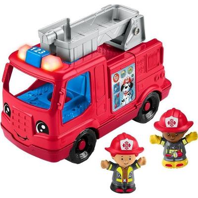 Caminhão de Bombeiros Little People com Som e Luz Vermelho Mattel