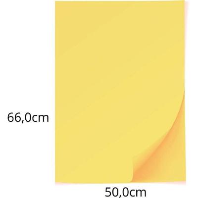 Papel Cartolina Scrity Escolar 140G 50x66cm 100 Unidades Amarelo