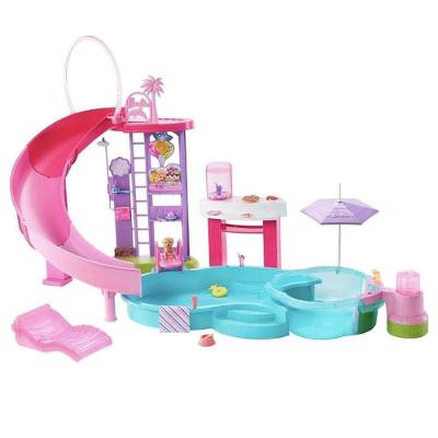 Conjunto Barbie Estate Piscina dos Sonhos com Acessórios Rosa Mattel