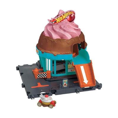 Playset de Pista Hot Wheels City Ice Cream Shop 2024 Sorveteria Mattel