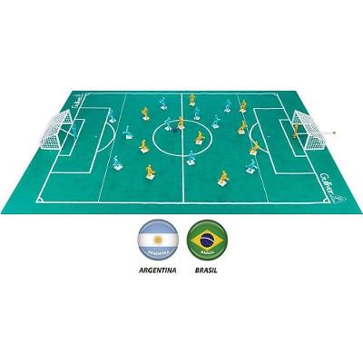 Brinquedo de Futebol de Mesa Brasil X Argentina Articulado Gulliver