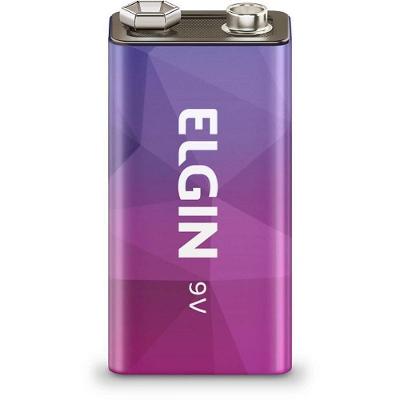 Pilha Bateria Recarregável Elgin Energy 9V 250mAh com 1000 Recargas