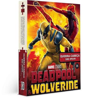 Quebra-Cabeça Cartonado Deadpool Wolverine 500 Peças Toyster Brinquedos