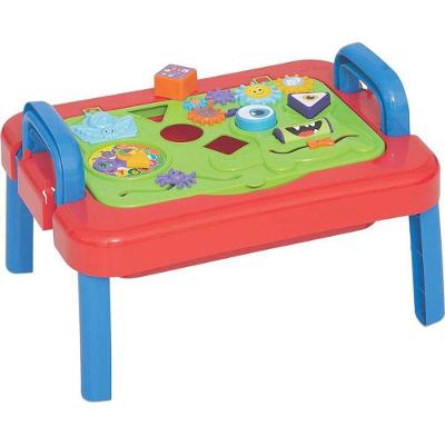 Mesinha Didática Educativa com Acessórios e Encaixe de Formas Mercotoys