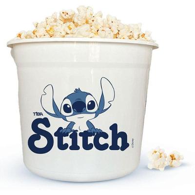 Pote Plástico Pipoqueira Stitch 2,5L Plástico PE Azul Tiba