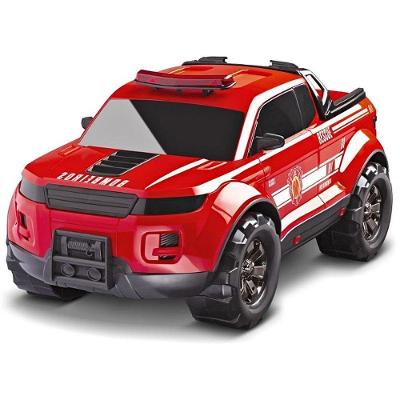 Carrinho Pick-up Force Fire Bombeiro Vermelho Rodas Livres Roma