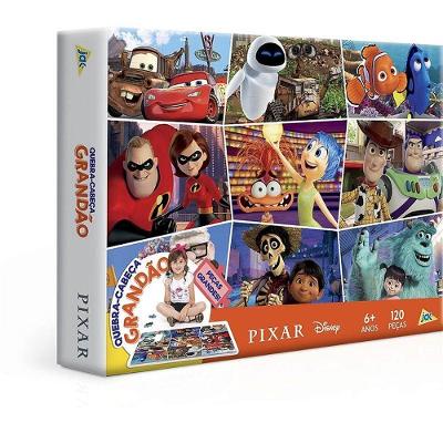 Quebra-cabeça Cartonado Pixar Grandão 120 Peças Toyster Brinquedos