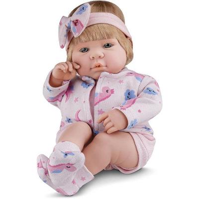 Boneca Bebê Real com Cabelo Vinil Macio Aroma de Bebê Roma