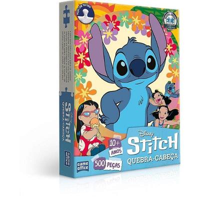 Quebra-Cabeça Cartonado Stitch 500 Peças Encaixe Preciso Toyster