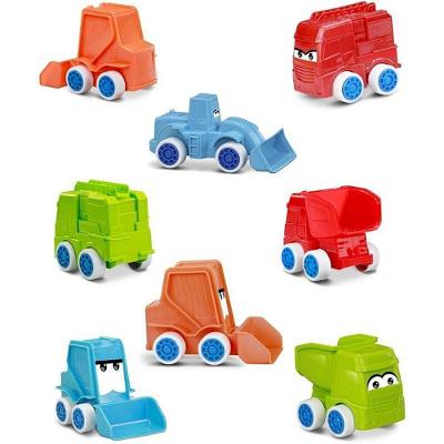 Kit Brinquedo para Bebê Dubboo Series 4 Carrinhos Roma