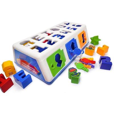 Brinquedo Educativo Caixa Encaixa Letras e Números 18 Peças Estrela