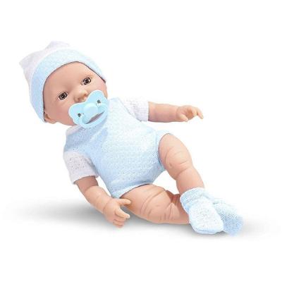 Boneca Bebezinho Real 1o Cuidado com Naninha e Chupeta Azul Roma