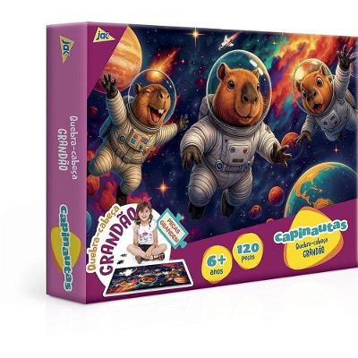 Quebra-cabeça Cartonado Capivara Grandão 120 Peças Toyster Brinquedos
