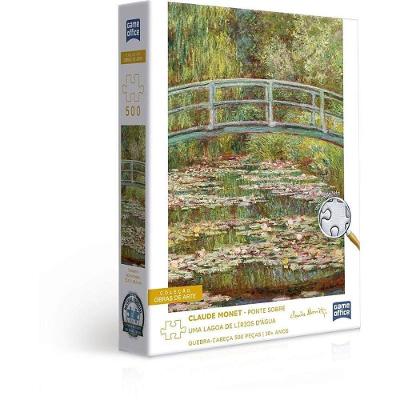 Quebra-cabeça Cartonado Monet Ponte Sobre Lagoa 500 Peças Toyster Brinquedos