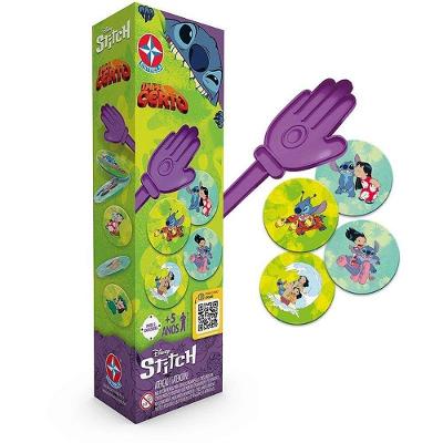 Jogo de Cartas Stitch Tapa Certo com Mãozinhas e Ventosas Estrela