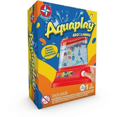 Jogo Aquático Aquaplay Argolinhas Portátil Coordenação Motora Estrela