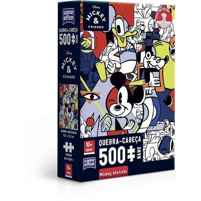 Quebra-cabeça Cartonado Mickey 500 Peças Nano Toyster Brinquedos
