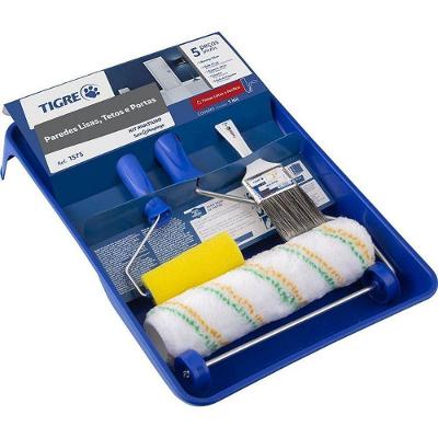 Kit Rolo de Pintura Anti Respingo 5 Peças Multiuso Tigre