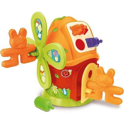 Brinquedo Educativo Casa Moinho com Formas e Coelhinhos Estrela