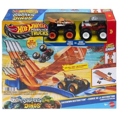 Pista Hot Wheels Monster Trucks Corrida de Destruição Desviador Aleatório Mattel