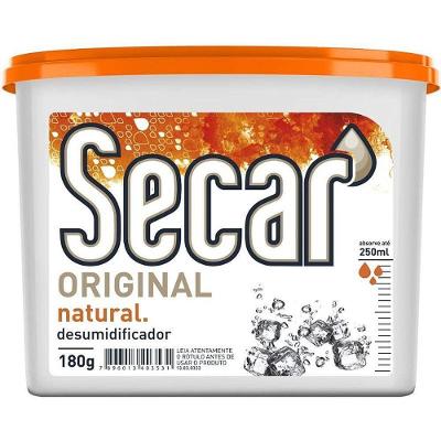 Desumidificador Secar Original Natural 180g Absorve Umidade Previne Mofo Soin