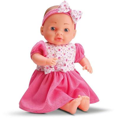 Boneca Bella Conversinha 38cm com Som Corpo Tecido e Tiara