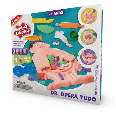 Brinquedo Educativo Dr. Opera Tudo Massa 17 Moldes Estrela