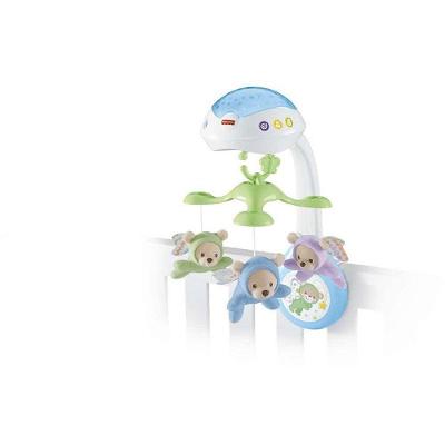 Móbile Fisher Price Ursinhos Fofinhos 3 em 1 Luzes e Música Mattel
