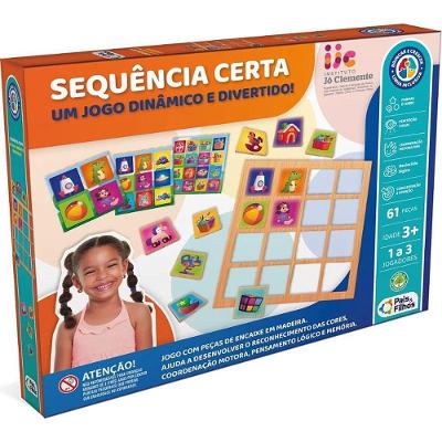 Jogo Pedagógico Sequência Certa Linha Inclusiva Pais & Filhos