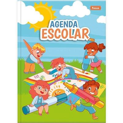Agenda Escolar Foroni Permanente 96 Folhas 105x148MM com 5 Unidades