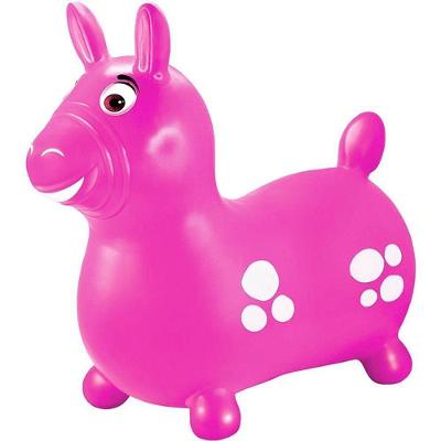 Cavalinho Infantil Inflável Vinil Atóxico Rosa 52x51cm