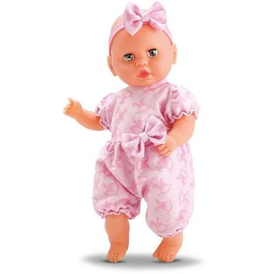 Boneca Júlia Frases e Naninha 42cm Som e Olhos Fecham Rosa D'Julia