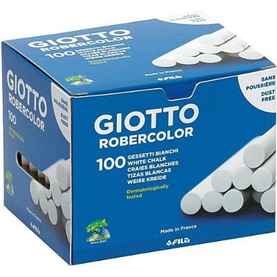 Giz Escolar Canson Giotto Plastificado 100 Unidades Branco