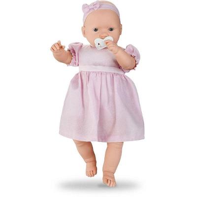 Boneca Baby By Roma com Tiara 50cm Linda e Fofinha para Crianças Roma