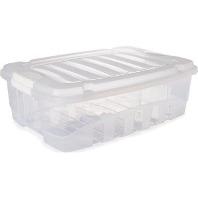 Caixa Organizadora Gran Box Baixa Plástico 13,7L Transparente Plasútil