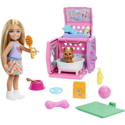 Conjunto de Boneca Barbie Family Chelsea com Animaizinhos Mattel