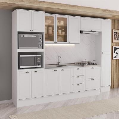 Cozinha Completa Milla Handy 12 Portas 5 Gavetas MDF 310CM Branco