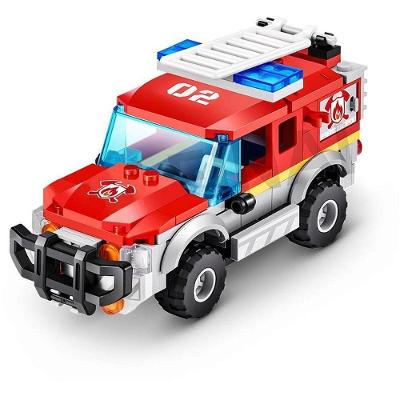 Brinquedo para Montar Max Fire Adventure 265 Peças com Helicóptero Candide