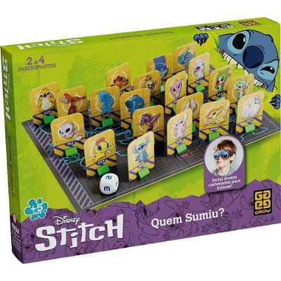 Jogo de Tabuleiro Quem Sumiu? Stitch Memória Grow