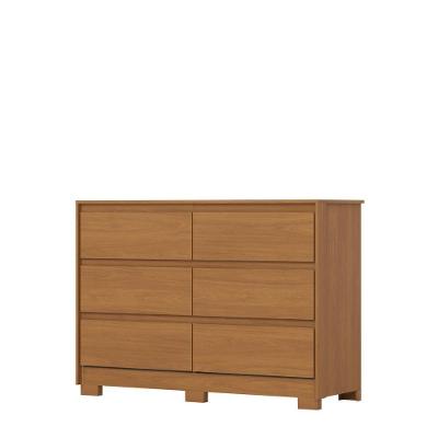 Cômoda Ravenna D737 6 Gavetas MDP Corrediças Telescópicas Cinamomo