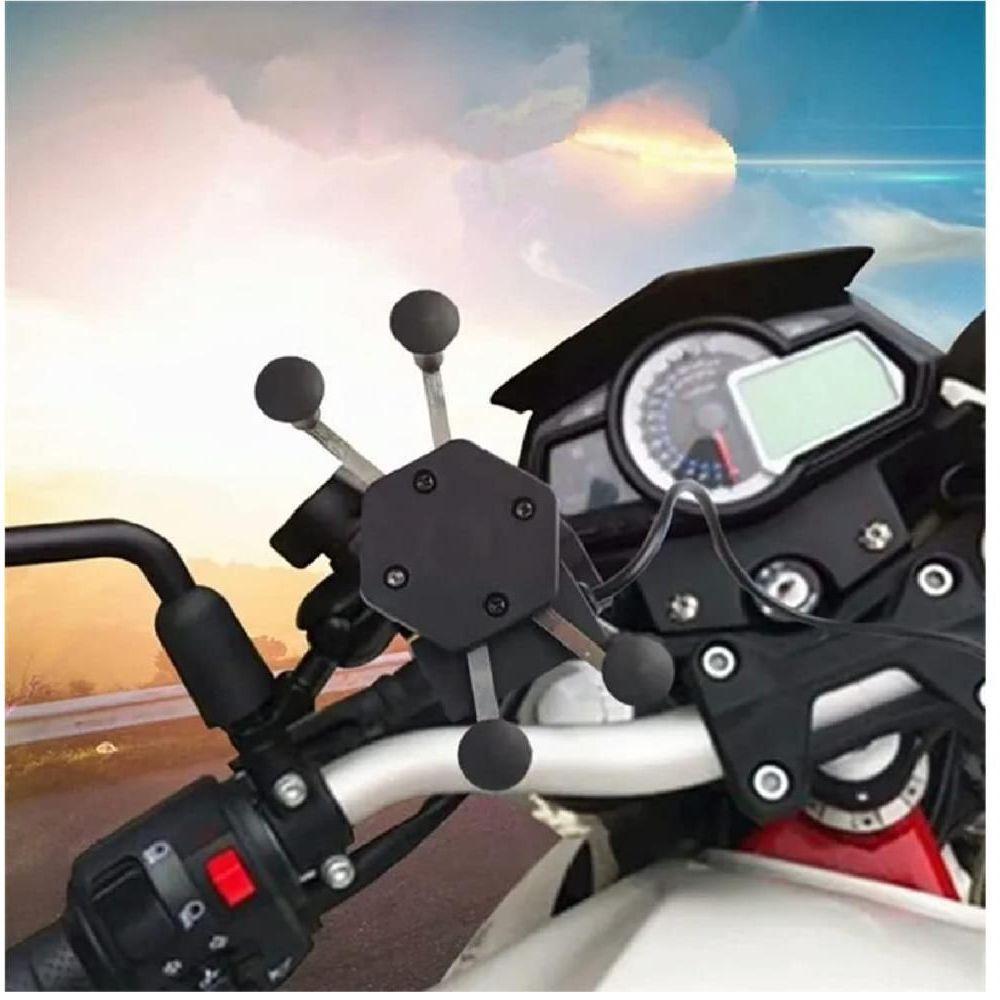 Suporte Celular Moto Garra X Com Carregador Usb Universal - 3