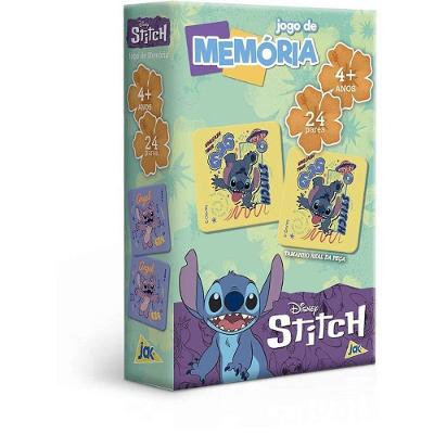 Jogo de Memória Stitch com Cartelas Coloridas Toyster Brinquedos