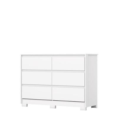 Cômoda Ravenna D737 06 Gavetas MDP Branco Móveis Henn
