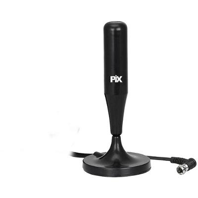 Antena para TV Interna Santana HDTV UHF Cabo 1.8M Base com Ímã