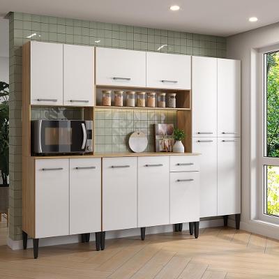Cozinha Compacta Arizona Nice 13 Portas 1 Gaveta MDP 229CM Branco