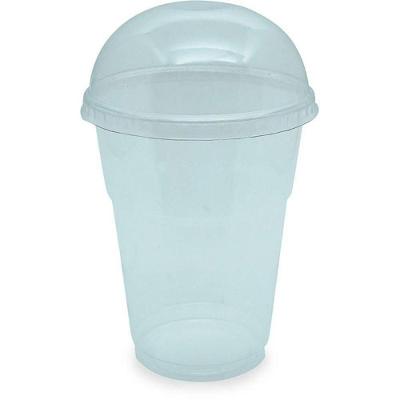 Tampa Descartável Copo Bolha TR150-200-300ML Plástico Transparente 50 Unidades Prafesta