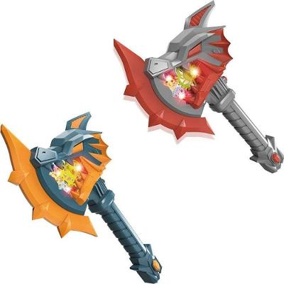 Machado Dino Power Fantasia com Luz Som e Movimento Plástico DM Toys